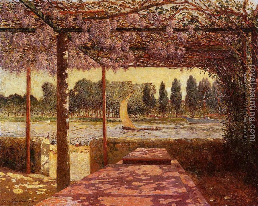 Ferdinand Loyen Du Puigaudeau : The Trellis by the River